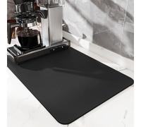 SOQKEEN Tappetino Macchina Caffe, 60x40 cm Tappetino Scolapiatti Assorbente con fondo in Gomma Antiscivolo, Tappetino Scolapiatti da Lavello, Self Drying Mat per Scolapiatti e Piano di Lavoro in Marmo