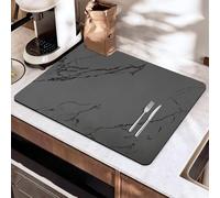 SOQKEEN Tappetino Scolapiatti, 50x40 cm Tappetino Assorbente Cucina, Tappetino Macchina Caffe, Tappetino Scolapiatti da Lavello Accessori Cucina, Self Drying Mat, Tappetino Antiscivolo Cucina