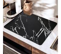 SOQKEEN Tappetino Scolapiatti Assorbente, 50x40 cm Tappetino Assorbente Cucina, Tappetino Macchina Caffe, Tappetino Scolapiatti da Lavello, Self Drying Mat, Tappetino Antiscivolo Cucina