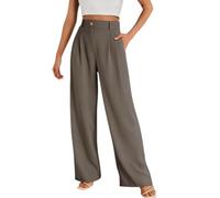 Soraease - Pantaloni da donna Missmatter da donna, morbidi e setosi, per tutti i giorni, per donne anziane oltre i 50 anni, Cachi scuro, XL
