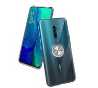 SORAKA Cover trasparente per OPPO Reno 10X Zoom/OPPO Reno 5G,con il supporto anello Custodia molle trasparente di TPU di adatto esile compatibile con il supporto magnetico del telefono per automobile