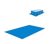 SORAKA Shinyzone Telo di copertura per piscina rettangolare in poliestere blu, 445 x 244 cm, tappeto pieghevole impermeabile per piscine gonfiabili