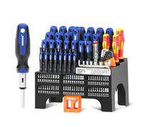 SORAKO Set di cacciaviti magnetici da 118 pezzi, tra cui cricchetto, punte, cacciaviti di precisione, isolati, tester di tensione, magnetizzatore, adatto per casa, ufficio, manutenzione agricola