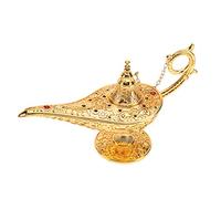 Sorand Vintage Lampada di Aladino Classica ed Elegante Genie Aladdin Genie Lampada in Lega di Zinco Olio Lampada Magica Vintage tè Vaso Genie Lampada Collezionabile Decorazione Casa e Regalo Festa