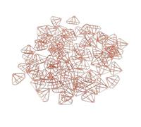 Sorandy 100 Graffette a Forma di Gioiello, Decorative per Agenda in Acciaio Inossidabile, Graffette Carine con Scatola Trasparente Fantasia Segnalibro Portatile per