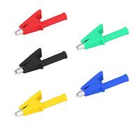 Sorandy 10pcs Alligatore Isolato, Rame Placcato, Corrente 30a, Test HV, Attrezzatura Sperimentale, Guaina in Plastica Isolante Completa, Tensione di Resistenza 1000 V
