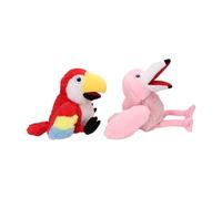 Sorandy 2 Pezzi Burattini a Mano, Pupazzi di Peluche Realistici con Bocca Mobile for Gioco di Ruolo, Teatro dei Burattini, Attività Educative per Bambini
