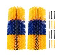 Sorandy 2 Pezzi di Spazzola per Graffiare Il Bestiame, Massaggio Completo per Alleviare Il Prurito, Spazzole per la Schiena degli Animali, Tiragraffi per Capre, Cavalli (Yellow)