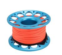 Sorandy 30 M di Bobina per Immersioni in Alluminio, Bobina per Immersione con Ganci a Doppia estremità per Le Operazioni Marittime Subacquee All'aperto (Blue)