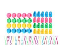 Sorandy 60 Pezzi Bobbin Thread Buddies Huggers per Bobine, Morsetti per Filo per Bobine di Macchine da Cucire, Silicone e Plastica |Prevenzione del Disfacimento, Clip Porta Bobina, Organizer per