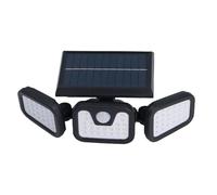 Sorandy 74 Luci Solari a LED Esterno con 3 Teste, Lampada Parete Solare Regolabile con Ampio Angolo di 270° Impermeabile IP65 con Sensore di Movimento, per Giardino, Patio