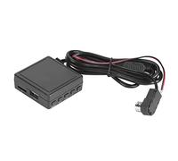 Sorandy Adattatore AUX per Auto Cavo Ricevitore Musicale Bluetooth 5.0 Adatto per Adatto per Veicoli Alpini Compatibile con Microfono USB TF Nero 20 X 55 X 55 Mm