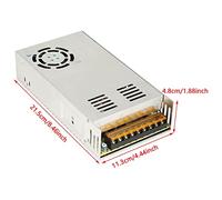 Sorandy Alimentatore Switching DC48V Convertitore Compatto da 12,5 A per Driver Motore Passo-passo Ideale per Progetti Fai da Te e Robotica 1 Pezzo