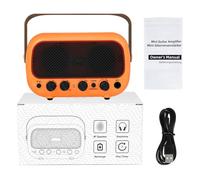 Sorandy Amplificatore per Chitarra Elettrica, Amplificatore Amplificato con Controllo a Doppio Tono, per Esercitazioni e Prestazioni, Ideale per Chitarristi, 6,3x3,94x2,52 Pollici (ORANGE)