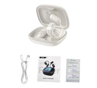 Sorandy Auricolari per Traduzione AI in Tempo Reale, Traduttore Wireless Bluetooth 130+ Lingue, Cuffie per Traduzione con Display Touch a Colori a LED, Ideali per Affari, Viaggi e Riunioni (WHITE)