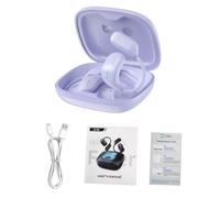 Sorandy Auricolari per Traduzione AI in Tempo Reale, Traduttore Wireless Bluetooth 130+ Lingue, Cuffie per Traduzione con Display Touch a Colori a LED, Ideali per Affari, Viaggi e Riunioni (Viola)