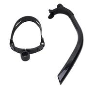 Sorandy Boccaglio in Silicone Tubo di Respirazione Anteriore per Nuoto in PVC, Boccaglio per Pratica Freestyle per Adulti, Tubo di Respirazione con Cinturino Antiscivolo con vestibilità, Ideale per