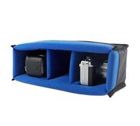 Sorandy Borsa per Inserto per Fotocamera DSLR Impermeabile Antiurto con Divisorio Imbottito per Riporre gli Attrezzi Fotografici 12,6x6,3x3,94 Pollici Velluto in Spugna di Nylon (BLUE)