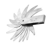 Sorandy Calibro per Raccordo del Raggio Strumento di Misurazione Durevole in Acciaio Inossidabile per Produttori di Utensili e Matrici, Macchinisti + 6 Foglie (R52-100MM)