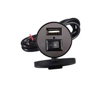 Sorandy Caricabatterie USB per Moto Presa Porta Impermeabile per Telefoni Cellulari e Dispositivi GPS Alimentatore Universale da 12 V con Molteplici Opzioni di Montaggio