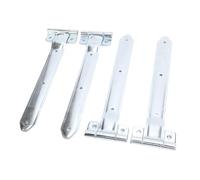 Sorandy Cinghia per Cerniera per Porta del Rimorchio 16 Pollici, 4 Pezzi, Cerniera Piegata Sfalsata Chiusa per Porta Laterale per in Metallo