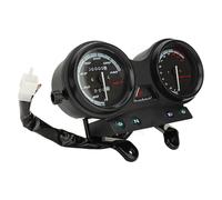 Sorandy Contachilometri Contachilometri Moto 12V Combinato, Display Preciso Design Elegante, Universale per Motociclette YBR 125, Struttura in Plastica (Stile meccanico con due pilastri sul retro)