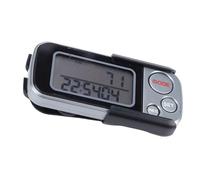 Sorandy Contapassi 3D per Camminare, Contapassi Semplice, Portatile con Ampio Display LCD, Morsetto, Cinturino e Memoria di 30 Giorni, Ideale per Donne, Uomini, Anziani