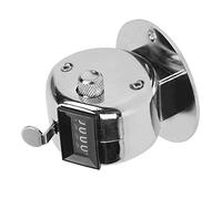 Sorandy Contatore Manuale a 4 Cifre Strumento di Conteggio Manuale in Acciaio Inossidabile per Inventario delle Merci Piccolo Contatore per la Registrazione delle Statistiche sulla Folla