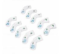 Sorandy Copricapo da Golf, 10 Coperture Protettive in Tessuto Antiscivolo per Ferri da Golf e Legni, con Ricamo su Entrambi i Lati e Chiusura Magnetica, Ideale per Viaggi e Stoccaggio (WHITE)
