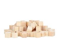 Sorandy Cubi di Legno Color Legno Naturale da 100 Pezzi Blocchi Fai-da-Te Leggeri per Cubo di Gioco per L'educazione Precoce, 1 X 1 X Cm, per Appassionati di Fai da Te, Feste per Bambini