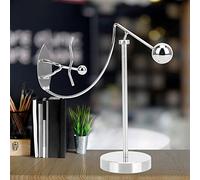 Sorandy Culla del Pendolo di Newton Decorazione da Tavolo Giocattolo Unico per Ufficio e Casa, Giocattolo Educativo in Metallo con Palline di Bilanciamento (piccolo principe del surf)
