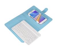 Sorandy Custodia Universale con Tastiera Bluetooth con Supporto, Design Folio Leggero per Telefoni IOS/, 4,5-6,8 Pollici, Perfetta per Scrivere e Guardare Film (cielo blu)