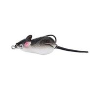 Sorandy Esca Artificiale per Topi con Doppi Ganci per Attrezzatura da Pesca con Esche Morbide - Gel di Silice Resistente 5 Cm, Grigio Scuro, Ideale per i Pescatori D'acqua Dolce (Grigio scuro)