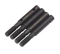 Sorandy Fuso a Snodo del Portale RC, Albero dell'ingranaggio Conduttore in Acciaio Temprato da 4 Pezzi con Elevata Durezza e Durata, Ideale per Cingolato Axial SCX10 II 1/10 RC