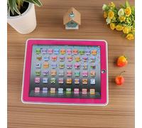 Sorandy Giocattolo Educativo Bilingue, Macchina per l'apprendimento dell'inglese per Bambini, Tablet Educativo per Bambini con modalità di Lettere Interattive Supporto Pieghevole, Ideale per (PINK)