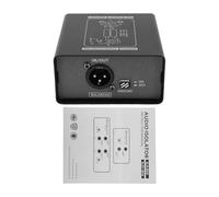 Sorandy Isolatore di Rumore del Circuito di Terra, Box Eliminatore di Ronzio Passivo a 2, Isolatore di Sollevamento da Terra One Touch, Ideale per la Registrazione in Studio e il Audio per Auto