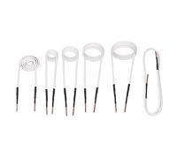 Sorandy Kit Bobina Riscaldatore a Induzione da 6 Pezzi, Kit Bobina con Nucleo in Ottone da 2,5 Mm, Cavi Piatti a Forma Libera da 20 30 40 50 Mm con Scatola di Immagazzinaggio Portatile, per