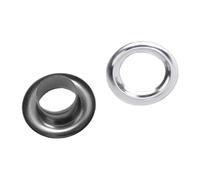 Sorandy Kit Passacavo Occhielli da 6 Mm con Rondelle Resistente Acciaio Inossidabile 201 per Vestiti, Borse e Altro 300 Pezzi (GRAY)