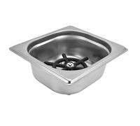 Sorandy Lavatrice Automatica per Sciacquatrice per Vetro in Acciaio Inossidabile per Bar Ristorante Hotel, Pratico Portabicchieri, Detergente per Tazze per Bar, 6,93x6,38x2,56 Pollici (SILVER)