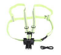 Sorandy Luce da Corsa Ad Alta visibilità, Luce LED Ricaricabile da 500 Lm con Striscia Riflettente a 360°, Attrezzatura Riflettente Impermeabile IPX4 per Corsa, Ciclismo, Escursionismo,