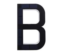 Sorandy Numero Civico Illuminato a LED a Prova di Acqua Retroilluminato Illuminato Esterno 9" Lettera B per la Decorazione di Targhe per Indirizzi Esterni