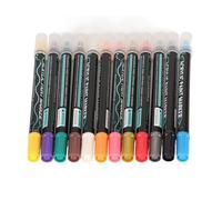 Sorandy Pennarelli per Vernice Acrilica a Doppia Punta, Set di Pennarelli per Vernice Acrilica Inodore e Resistenti All'acqua, Pennarelli Lisci per Artigianato Fai-da-te, Progetti (12 colori)