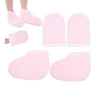 Sorandy per Terapia con Paraffina Set Isolato per Uso Spa di Bellezza Poliestere Resistente Rosa 1 Paio di 1 Paio di Stivaletti