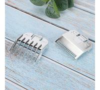 Sorandy Pettine Limite per Tagliacapelli con Testa a Olio Vintage Design Umanizzato Durevole Design Flessibile Ad Angolo Tondo per Parrucchiere Professionista Oro/Argento 2 Pezzi (Calibro argento