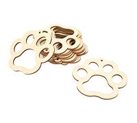 Sorandy Pezzi di Legno a Forma di Zampa D'orso, 30 Pezzi, Design Naturale | Legno naturale, Superficie liscia, Perfetto per la decorazione, Simpatico design a zampa d\'orso, Ideale per il fai da te
