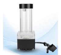 Sorandy Pompa 'Acqua Integrata Raffreddata Ad Acqua del Computer Dissipazione Efficiente del Calore per di Raffreddamento Ad Acqua del PC Anodo di Alluminio PMMA POM Materiale (BLACK)