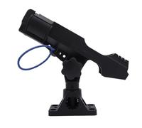 Sorandy Portacanna da Pesca per Barca, Supporto Laterale per Ponte, Girevole a 360 Gradi, Regalo per la Pesca per Uomo, Kayak, Barca con Corda Anti-smarrimento 11,81x7,87x2,76 Pollici