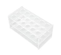 Sorandy Portaprovette Chimicamente Resistente, Contiene 18 Provette, Portaprovette da Centrifuga in Acrilico Trasparente per Conservazione della Cucina o Esperimenti di Laboratorio