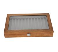 Sorandy Precisa Scatola per Esposizione di Penne Stilografiche in Legno, Elegante Noce retrò per 12 Penne, Organizer per Esposizione Domestica, Regalo per papà Noce 12,2 X 7,9 X 1,8 Pollici