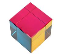 Sorandy Prisma Cubico Ottico per Giocattoli Educativi e Decorazioni per la Casa, di Vetro Colorato con Effetti di Rifrazione della Luce, Perfetto per Fotografie e Regali per Bambini (60 mm)